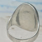 Vintage Sterling Silver Southwest Turquoise Leaf Ring Size 10.25 925