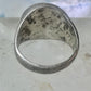 Adam Eve ring Religious Mexico band size 9 sterling silver women men