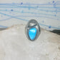 Vintage Sterling Silver Southwest Turquoise Leaf Ring Size 10.25 925