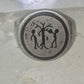 Adam Eve ring Religious Mexico band size 9 sterling silver women men