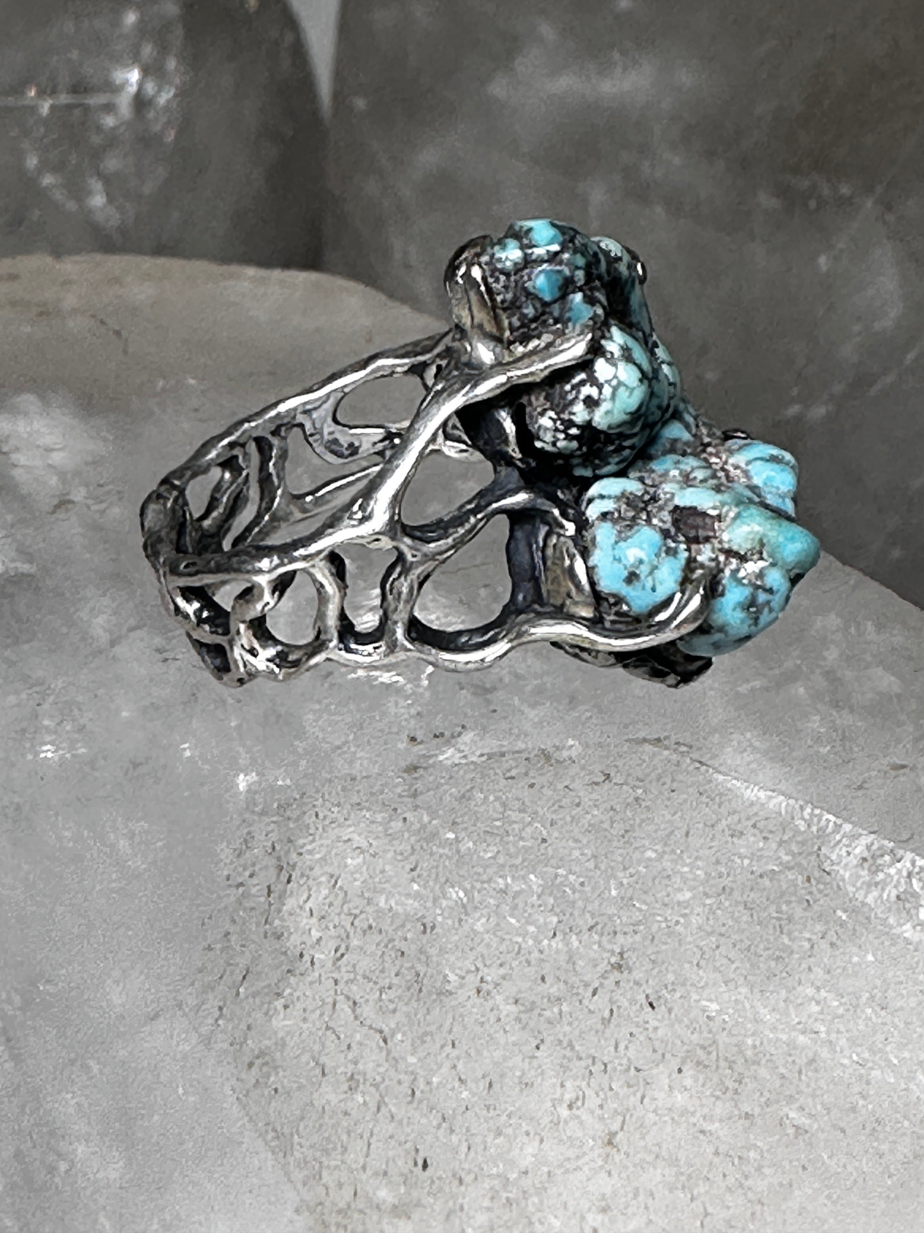 Turquoise Silver Southwest cheapest Ring JHE 5