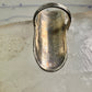 Long Navajo ring size 8 squash blossom leaves sterling silver women