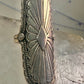 Long Navajo ring size 7 concho conch sterling silver women signed CS