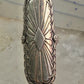 Long Navajo ring size 7 concho conch sterling silver women signed CS