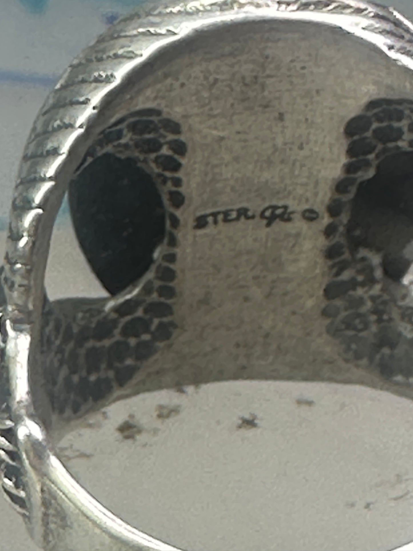 Eagle ring Onyx Carolyn Pollack size 11 sterling silver women men