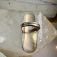 Long Navajo ring size 7 concho conch sterling silver women signed CS