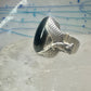 Eagle ring Onyx Carolyn Pollack size 11 sterling silver women men