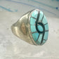 Hummingbird ring Zuni Turquoise size 8.2 sterling silver women men