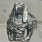 Horus ring with the Eye of Horus symbol size 9.75 sterling silver women men