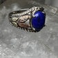 Black Hills Gold ring size 5.75 blue lapis leaves sterling silver band  women girls