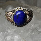 Black Hills Gold ring size 5.75 blue lapis leaves sterling silver band  women girls