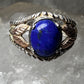 Black Hills Gold ring size 5.75 blue lapis leaves sterling silver band  women girls