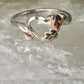 Black Hills Gold ring size 2.75 heart leaves pinky child baby band sterling silver women