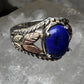 Black Hills Gold ring size 5.75 blue lapis leaves sterling silver band  women girls