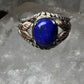 Black Hills Gold ring size 5.75 blue lapis leaves sterling silver band  women girls