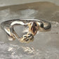 Black Hills Gold ring size 2.75 heart leaves pinky child baby band sterling silver women