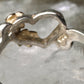 Black Hills Gold ring size 2.75 heart leaves pinky child baby band sterling silver women