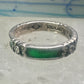 Judith Jack ring marcasite green stacker band size 6.50 sterling silver women girls