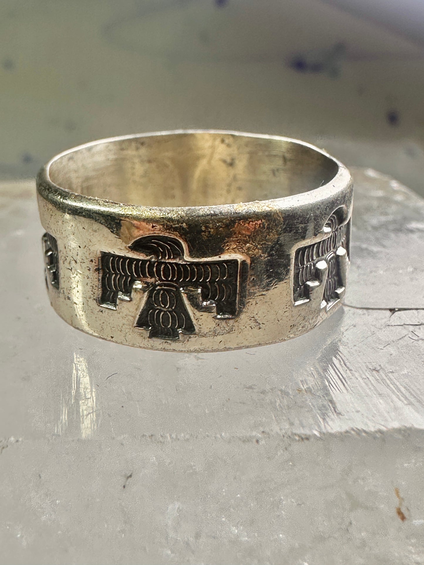 Phoenix ring Bell Trading Band size 10.50 sterling silver women men