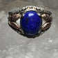 Black Hills Gold ring size 5.75 blue lapis leaves sterling silver band  women girls