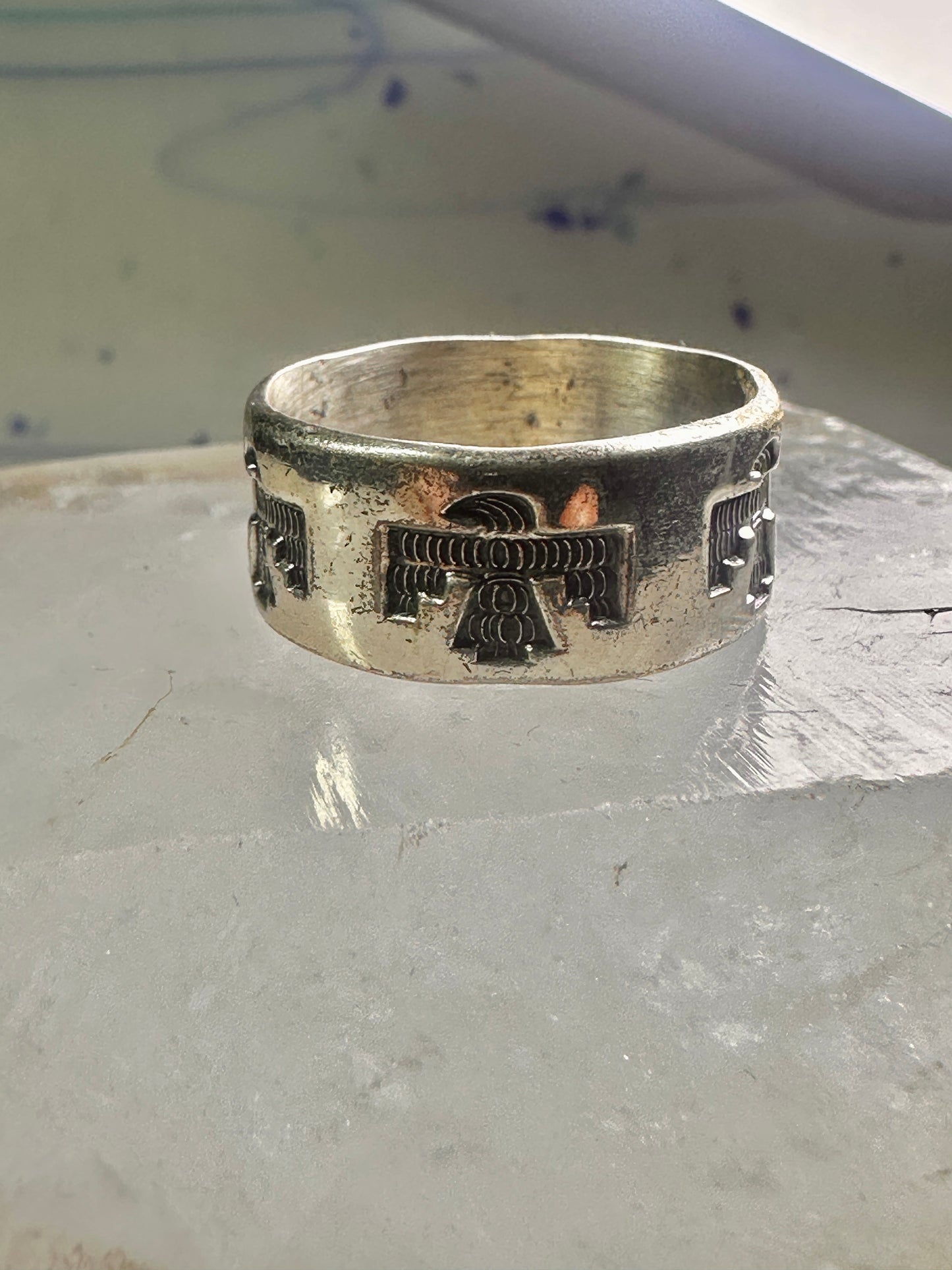 Phoenix ring Bell Trading Band size 10.50 sterling silver women men