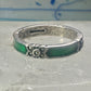 Judith Jack ring marcasite green stacker band size 6.50 sterling silver women girls