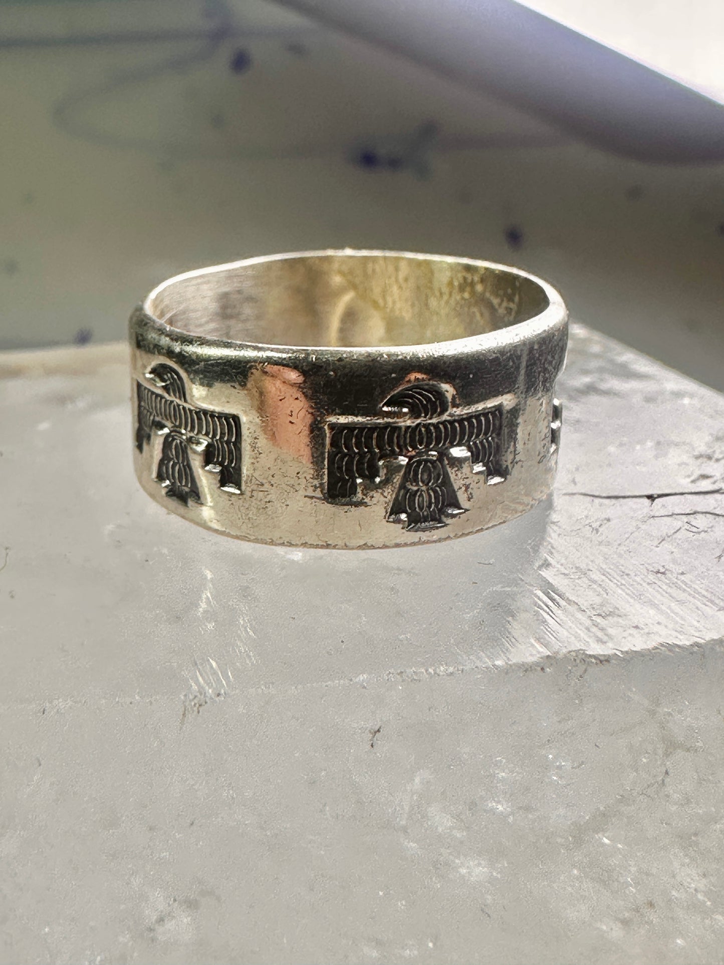 Phoenix ring Bell Trading Band size 10.50 sterling silver women men