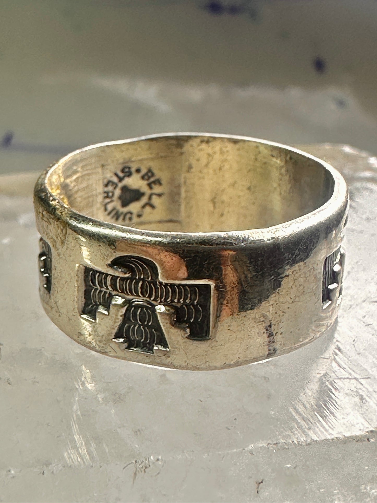 Phoenix ring Bell Trading Band size 10.50 sterling silver women men