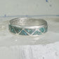 Zuni turquoise wedding ring Size 11.75 Vintage sterling silver women men