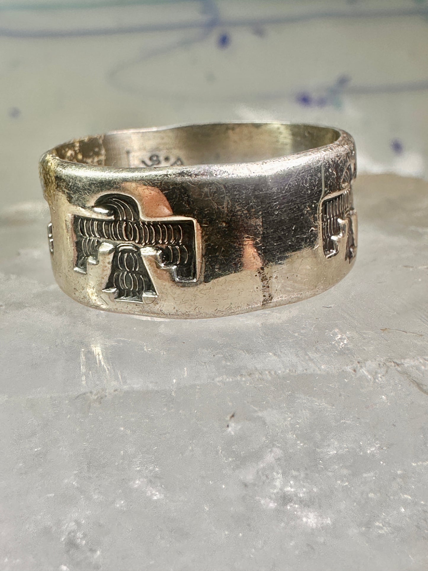 Phoenix ring Bell Trading Band size 10.50 sterling silver women men