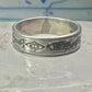 Navajo ring sign P band ring Phoenix crossed arrows plus symbols size 7.7 sterling silver women men boys girls