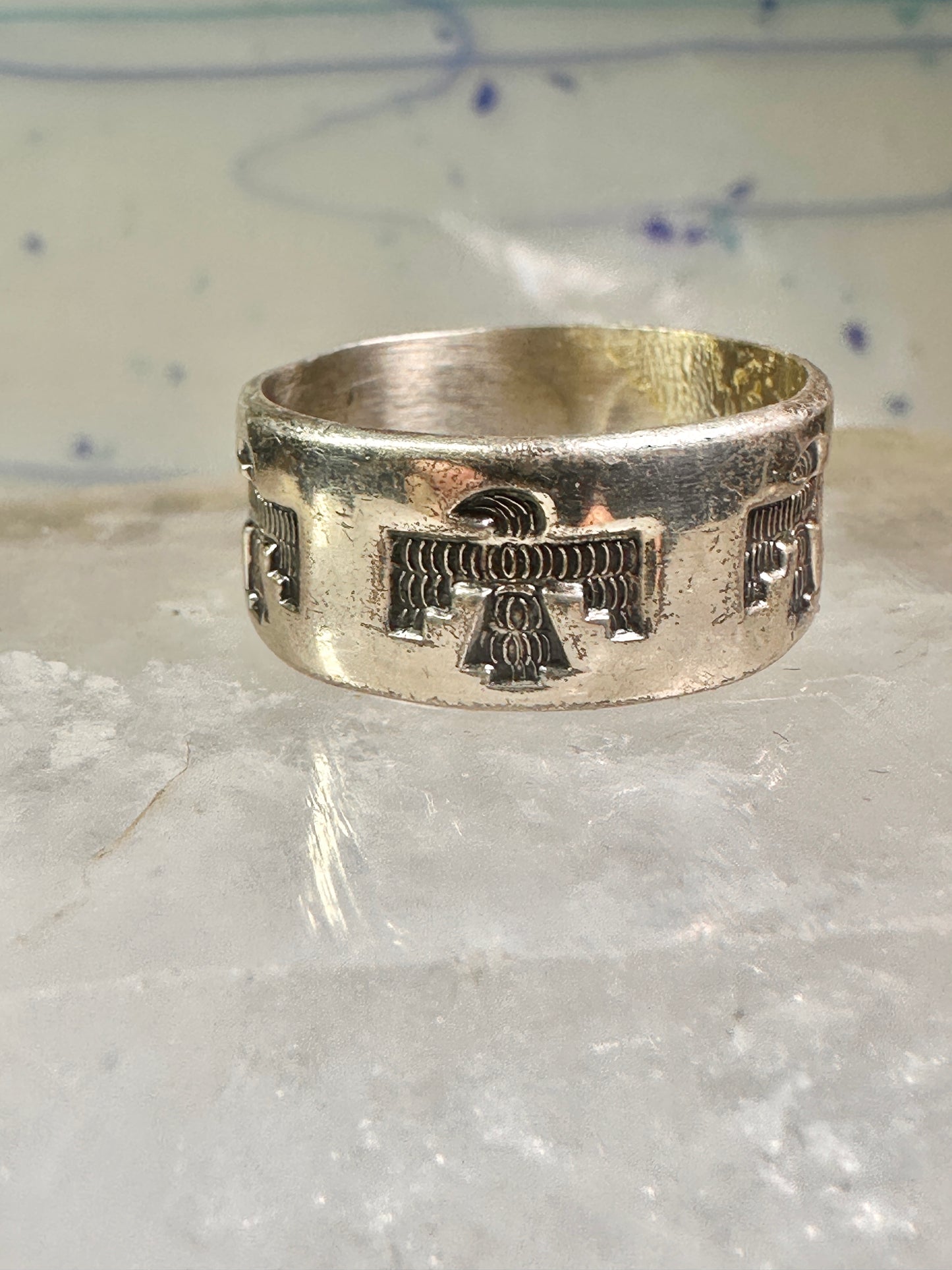 Phoenix ring Bell Trading Band size 10.50 sterling silver women men