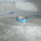 Vintage Sterling Silver Reconstituted Turquoise Inlay Band Ring Size 9.25 925