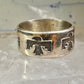 Phoenix ring Bell Trading Band size 10.50 sterling silver women men