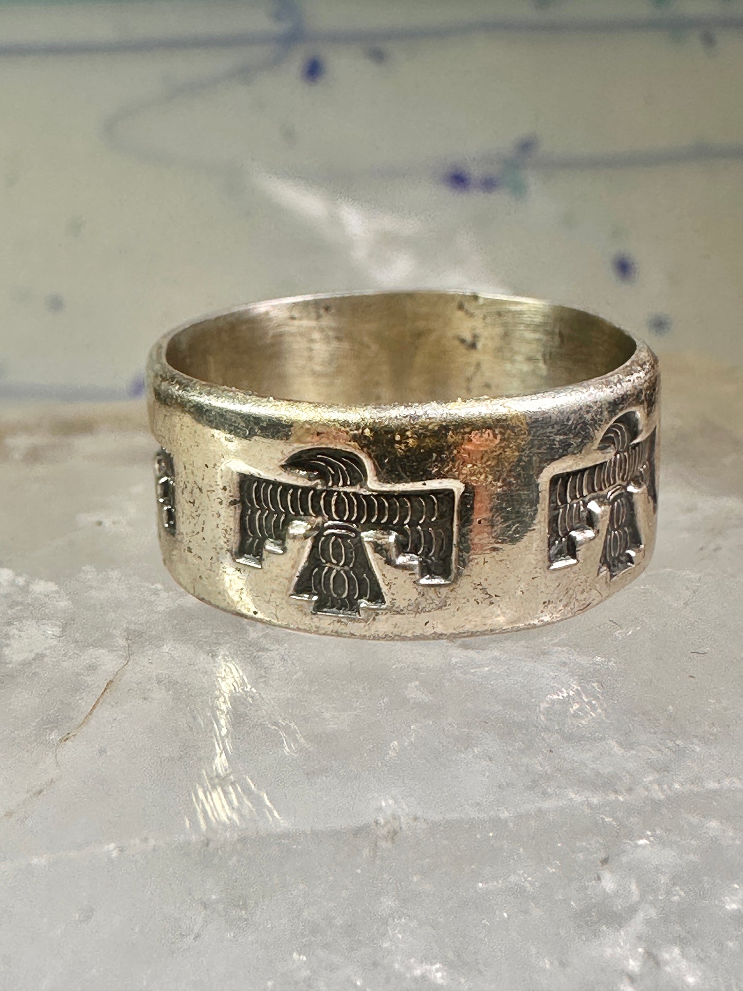 Phoenix ring Bell Trading Band size 10.50 sterling silver women men