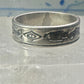 Navajo ring sign P band ring Phoenix crossed arrows plus symbols size 7.7 sterling silver women men boys girls