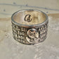 Ava Maria ring Italy by Amen size 7.50 Hail Mary Prayer band sterling silver women men