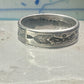 Navajo ring sign P band ring Phoenix crossed arrows plus symbols size 7.7 sterling silver women men boys girls