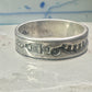 Navajo ring sign P band ring Phoenix crossed arrows plus symbols size 7.7 sterling silver women men boys girls