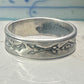 Navajo ring sign P band ring Phoenix crossed arrows plus symbols size 7.7 sterling silver women men boys girls