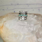 Mexican ring size 5.25 Mexico turquoise wide band sterling silver women