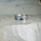 Zuni turquoise ring malachite lapis wedding band Size 7 Vintage sterling silver women men