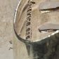 Mexican ring size 5.25 Mexico turquoise wide band sterling silver women