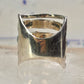 Mexican ring size 5.25 Mexico turquoise wide band sterling silver women