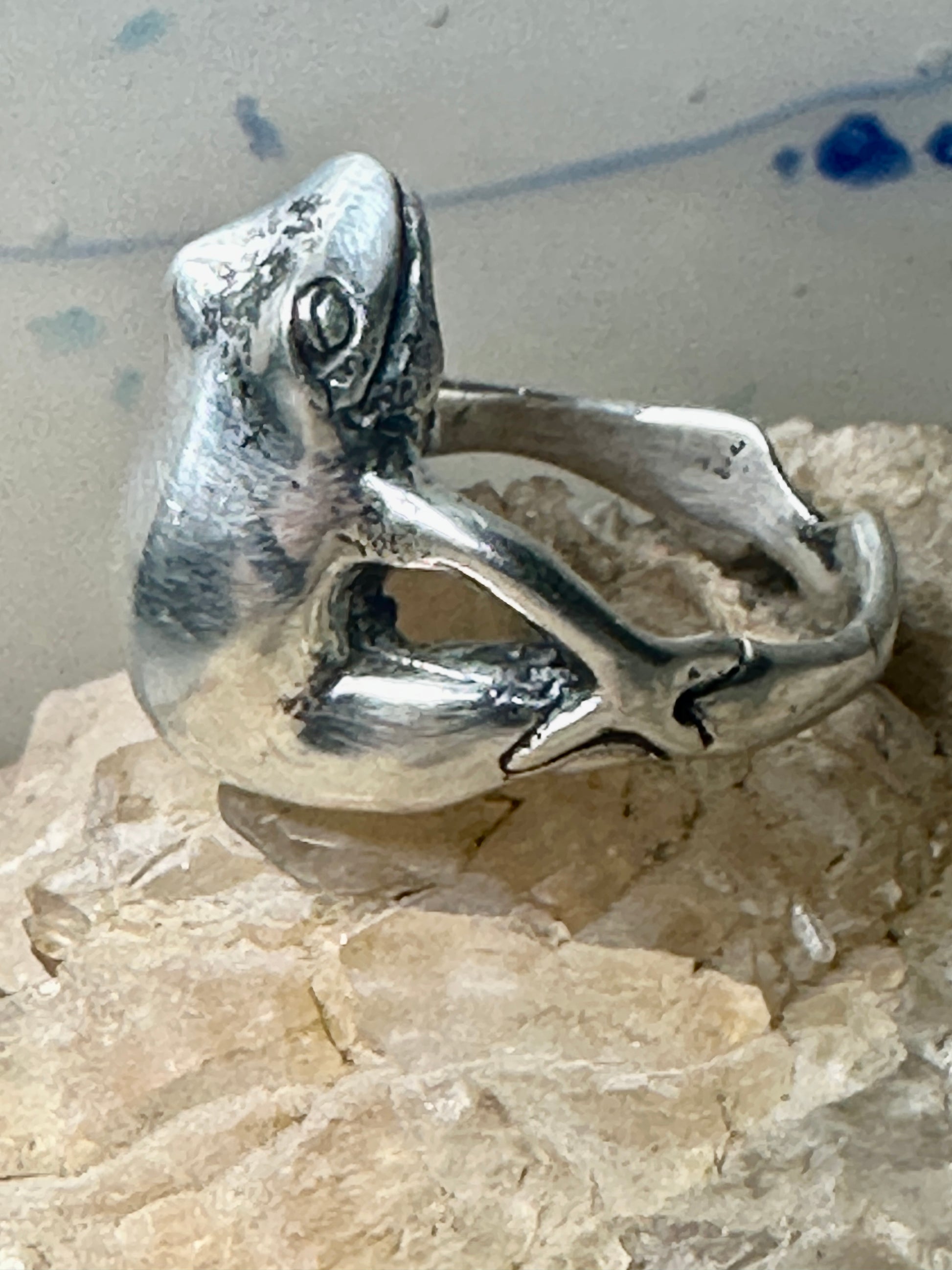 Frog Prince ring size James Yesberger sterling silver band women