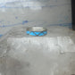 Vintage Sterling Silver Zuni Reconstituted Turquoise Inlay Wedding Band Ring Size 11.25 925