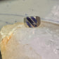Mexico Taxco ring size 6 blue lapis or sodalite ? wide band sterling silver women men