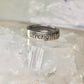 Strength ring size 6.75 word words band sterling silver women