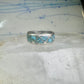 Zuni turquoise ring wedding band Size 7 Vintage sterling silver women men