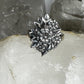 Floral ring size 8.50 band sterling silver women